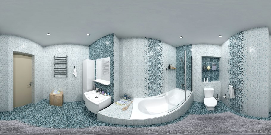 Плитка Церсанит хамам голубая