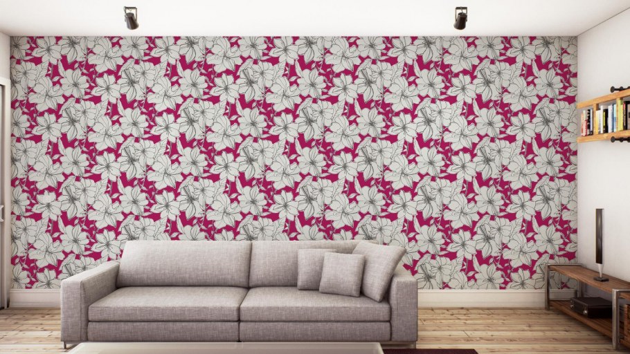 Как интересно поклеить обои