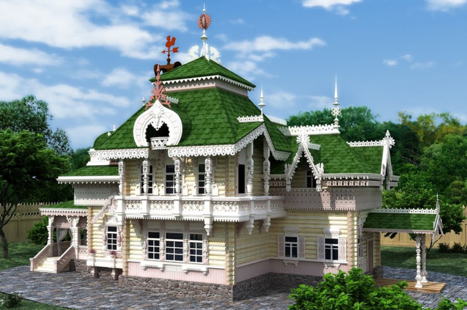 Резной Терем русского зодчества сказочный