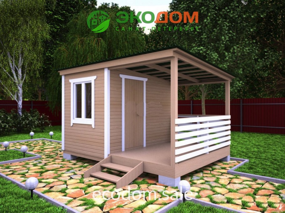 Тини Хаус с верандой