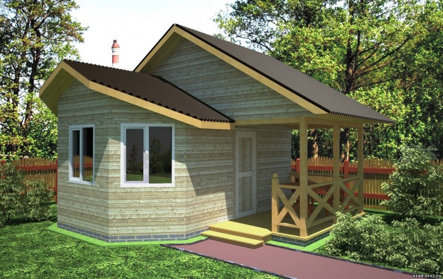 Маленький домик с летней кухней