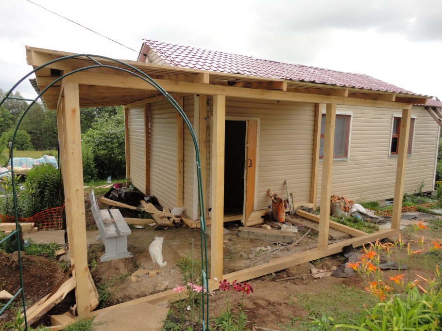 Летняя кухня с террасой