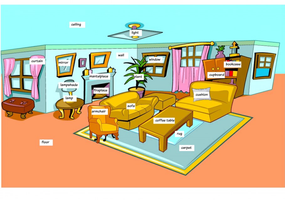 Комнаты на английском