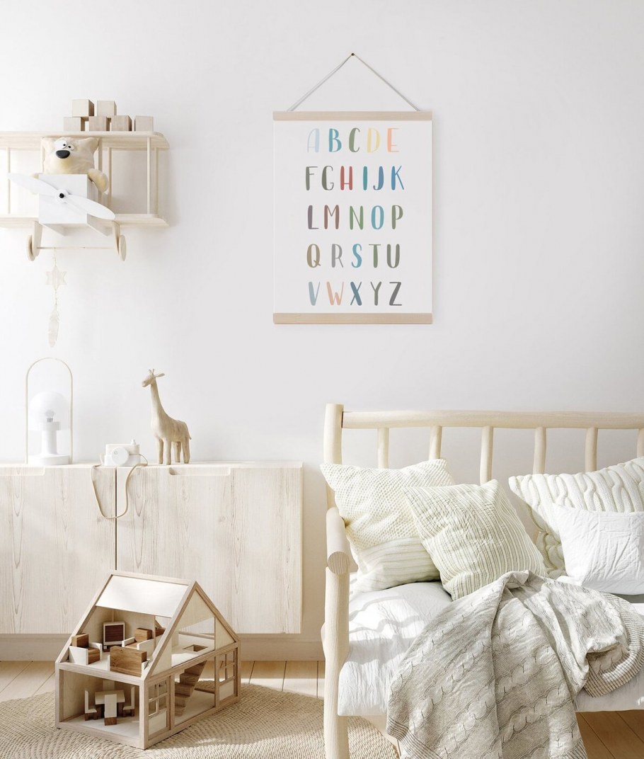 Азбука наклейки на стену