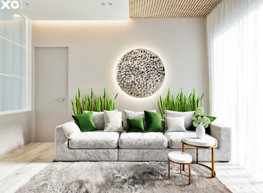 Камин в эко стиле