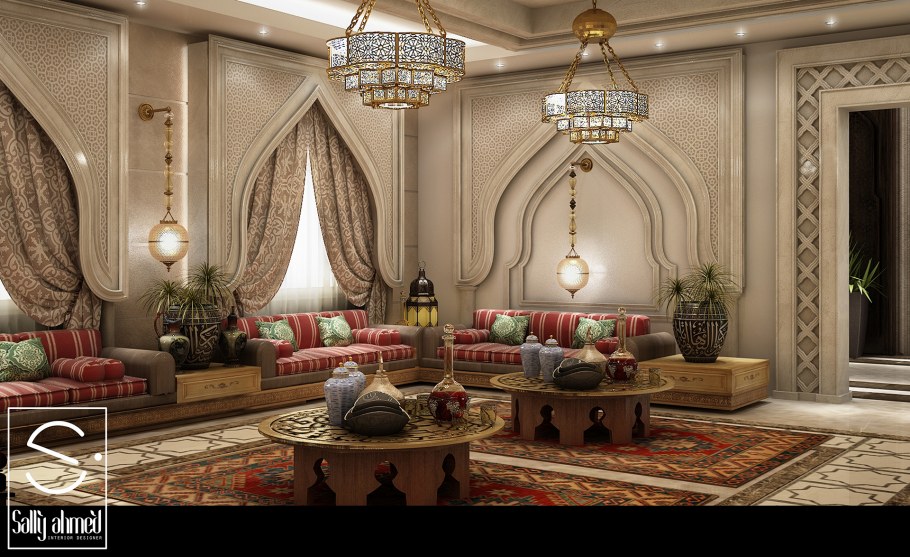 Арабский стиль в интерьере небоскрёба