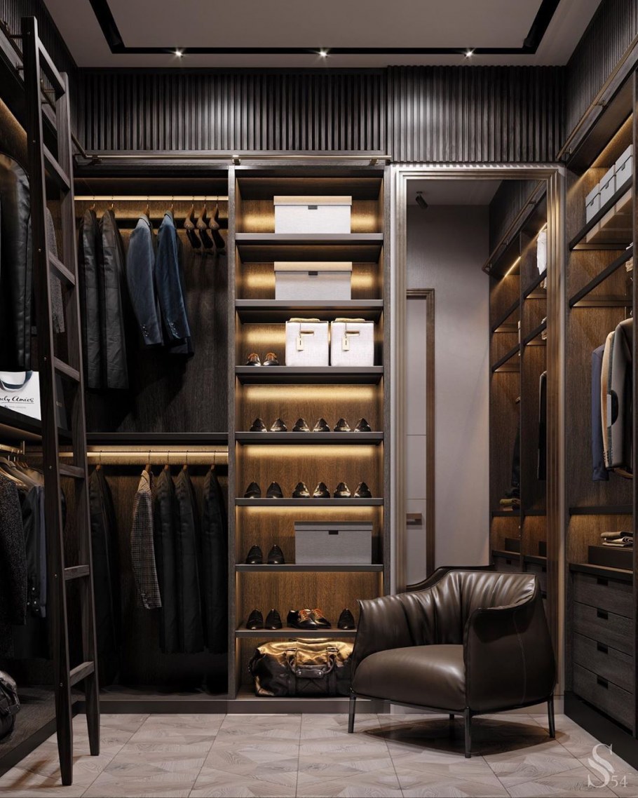 Гардеробная в стиле Модерн