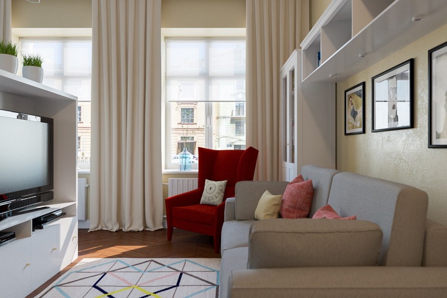 Планировка студии 28 кв.м икеа