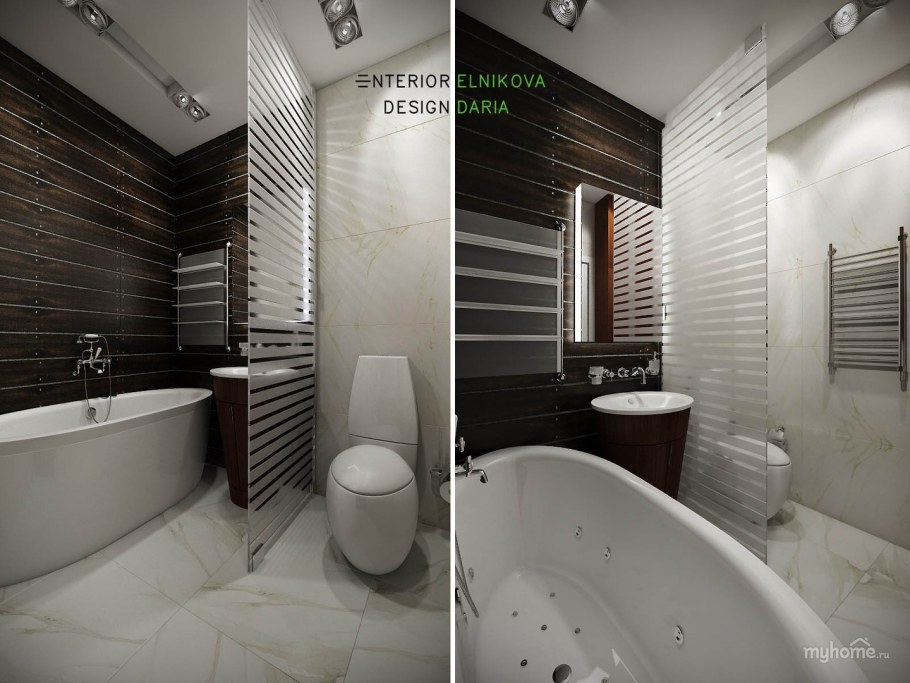 Дизайн совмещенного санузла 4 кв.м с перегородкой