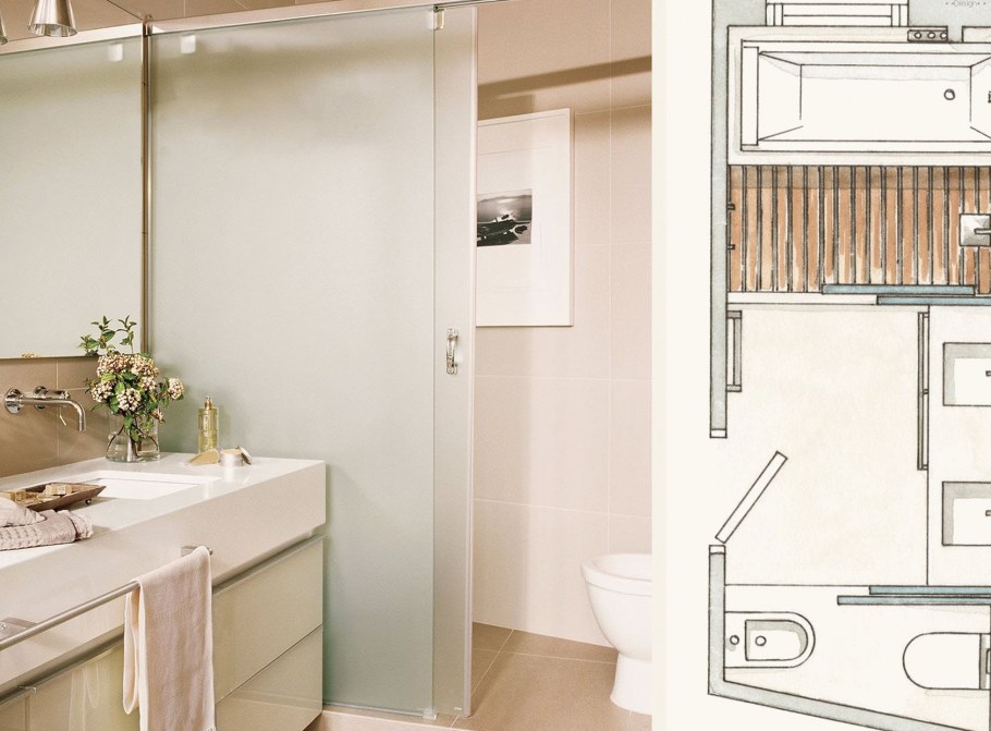 Перегородка в совмещенном санузле