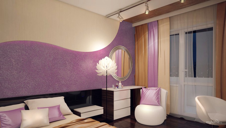 Житки обой интерьер спальни