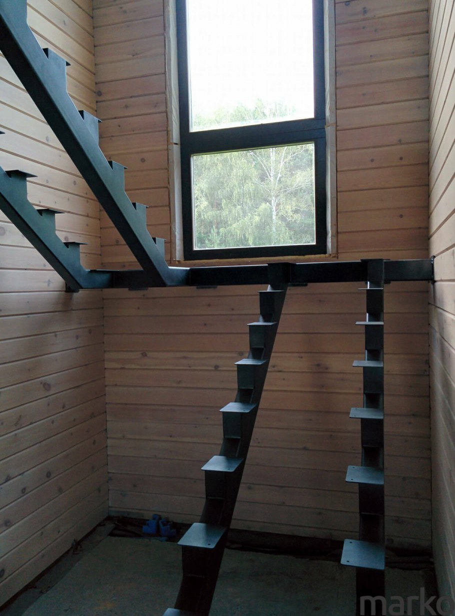 Деревянные лестницы с поворотом на 180 градусов