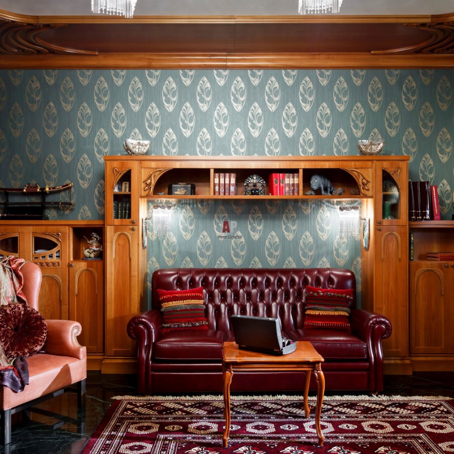 Ар нуво в интерьере кабинет