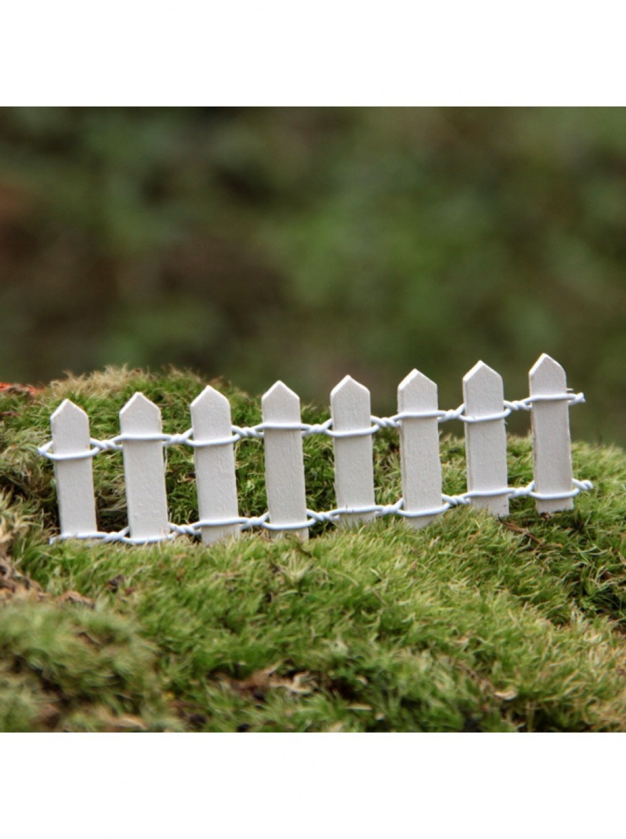 Заборчик миниатюрный с цветами