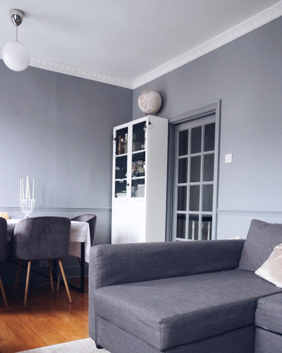 Серая краска для стен