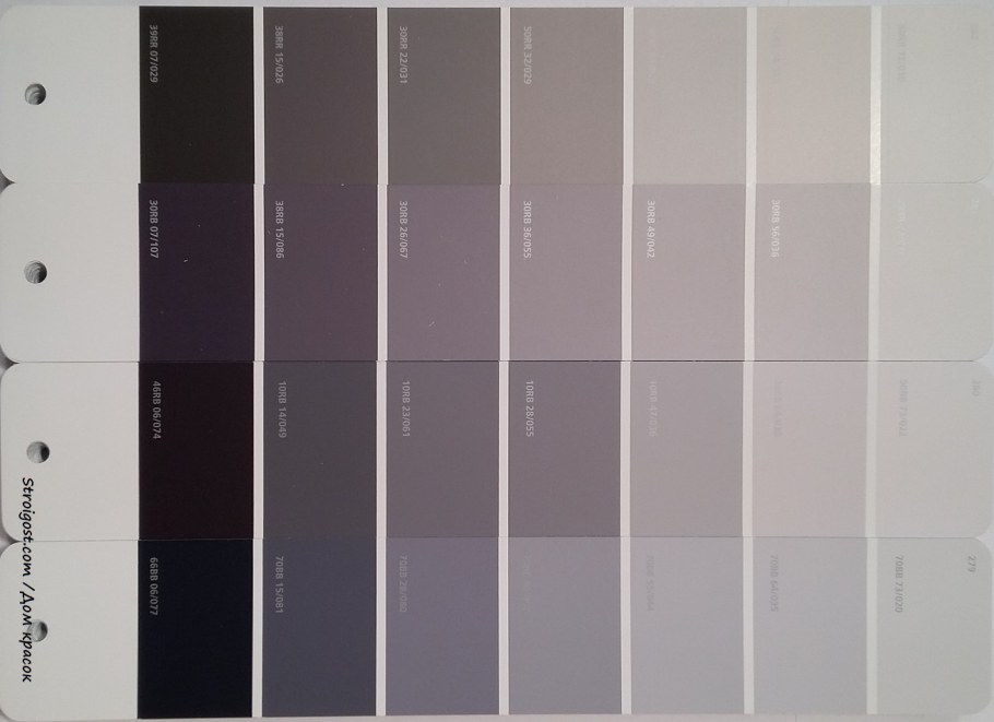 Краска Dulux для стен палитра серый