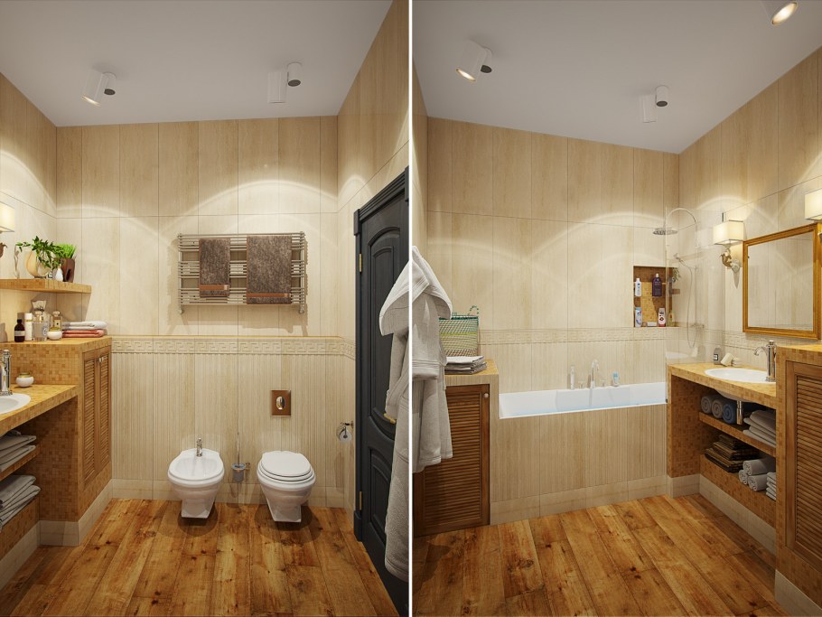 Ванную комнату превращаем в одну большую ванную