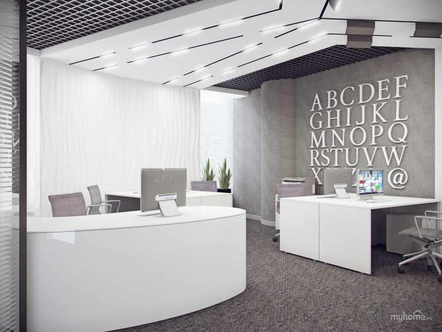 Лаконичный офисный интерьер