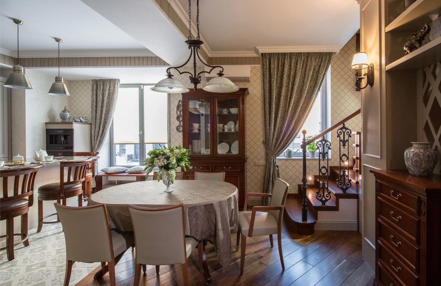 Столовая в английском стиле