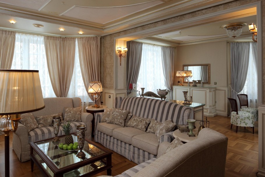 Интерьер коттеджа в классическом стиле