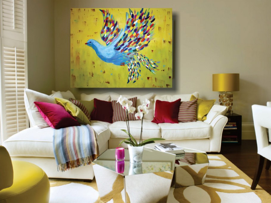 Цветные акценты в интерьере