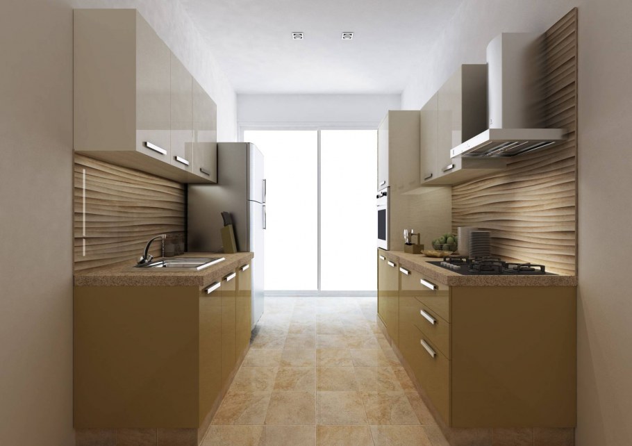 Параллельная кухня планировка