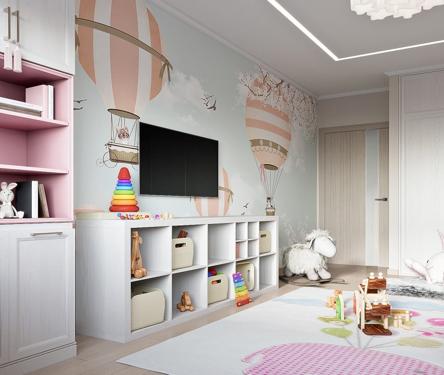 Дизайнерские детские комнаты для малышей проекты