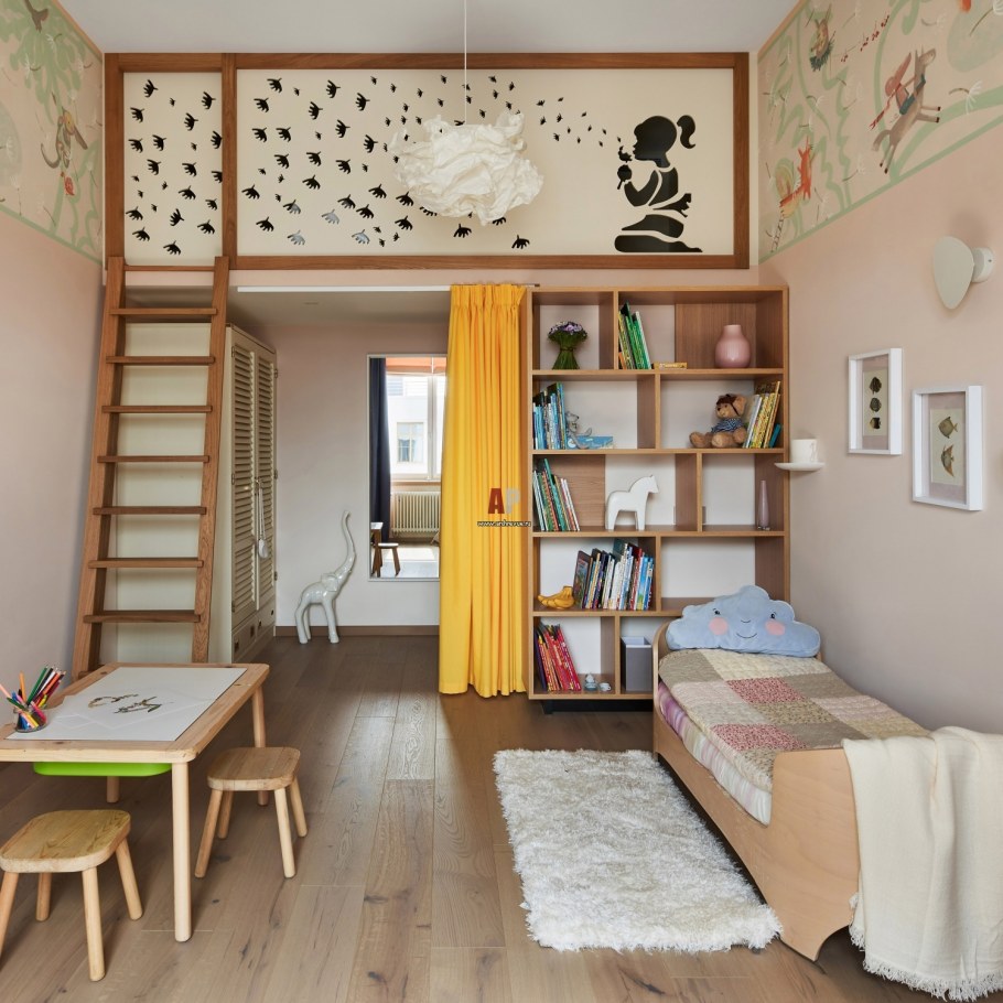 Дизайн детской комнаты 13 кв.м фото в современном стиле