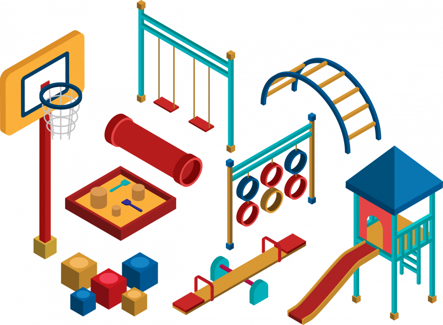 Детская площадка вектор