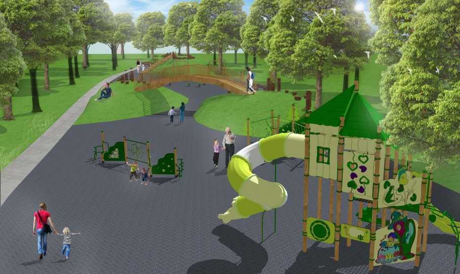 Детская площадка рисовать