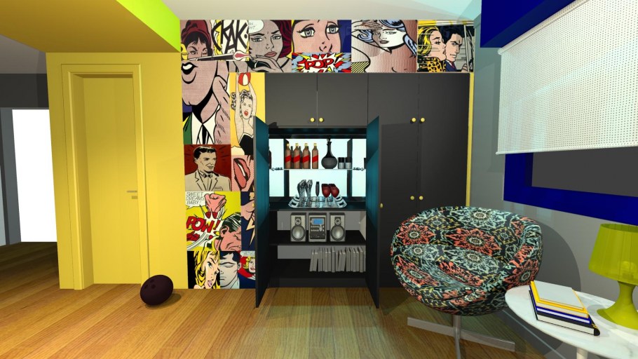 ОП арт стиль в интерьере