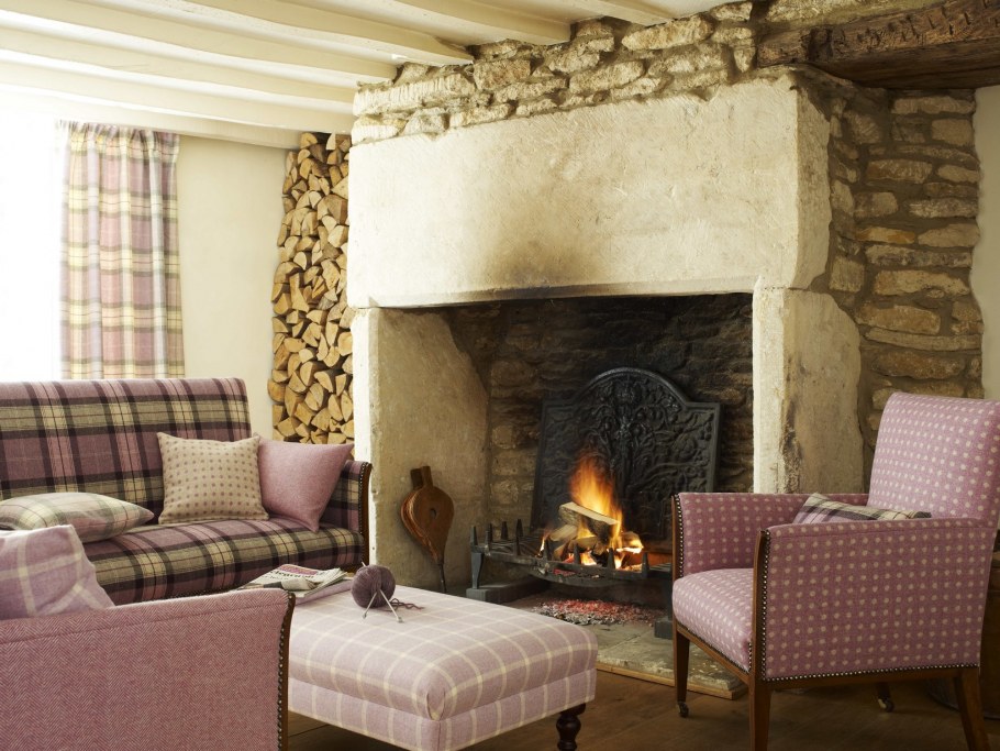 Текстиль в стиле Кантри в интерьере