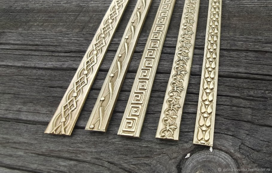 Декоративная панель латунь