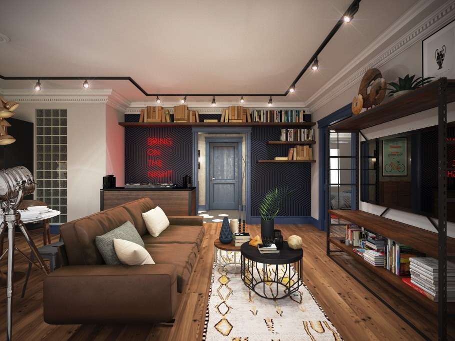 Мужской интерьер квартиры