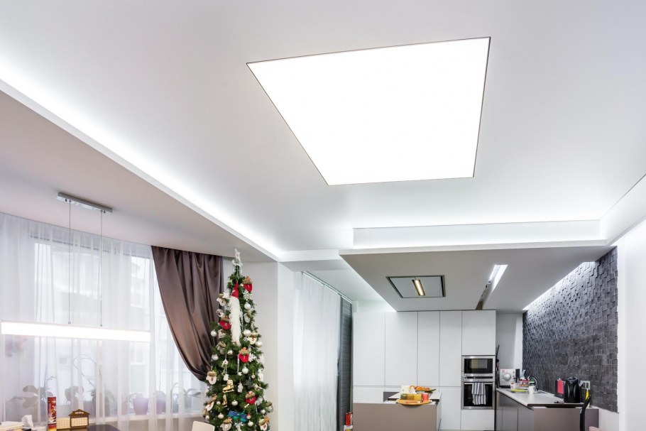 Потолок в гостиной