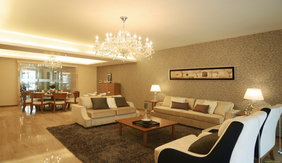 Молдинги на стенах в интерьере