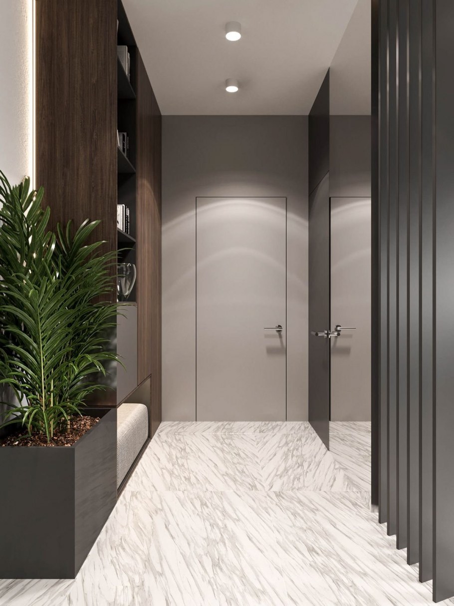 Интерьер холла в современном стиле