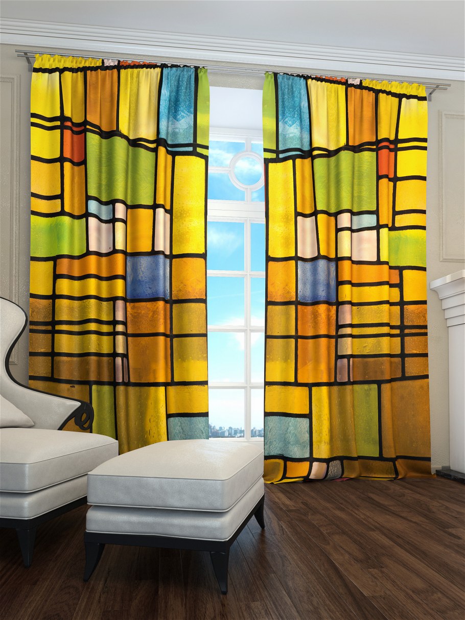 Фотошторы витраж