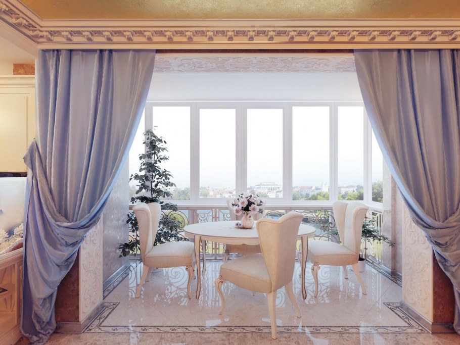 Красивые шторы для столовой