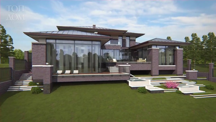 Керамогранит в холле коттеджа