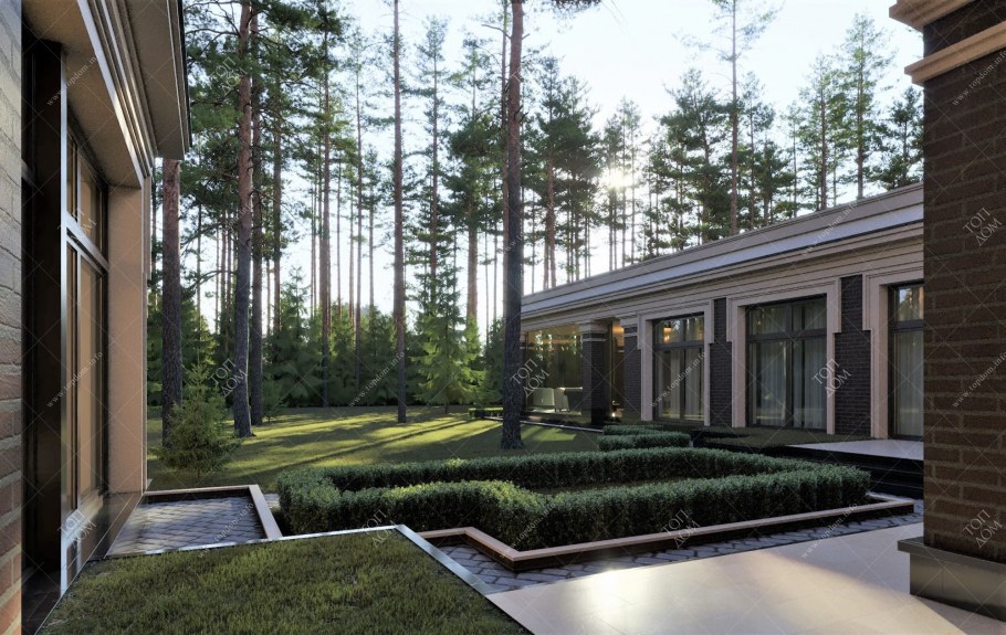 Кабинет интерьер современный topdom