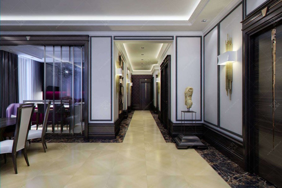 Блестящий интерьер