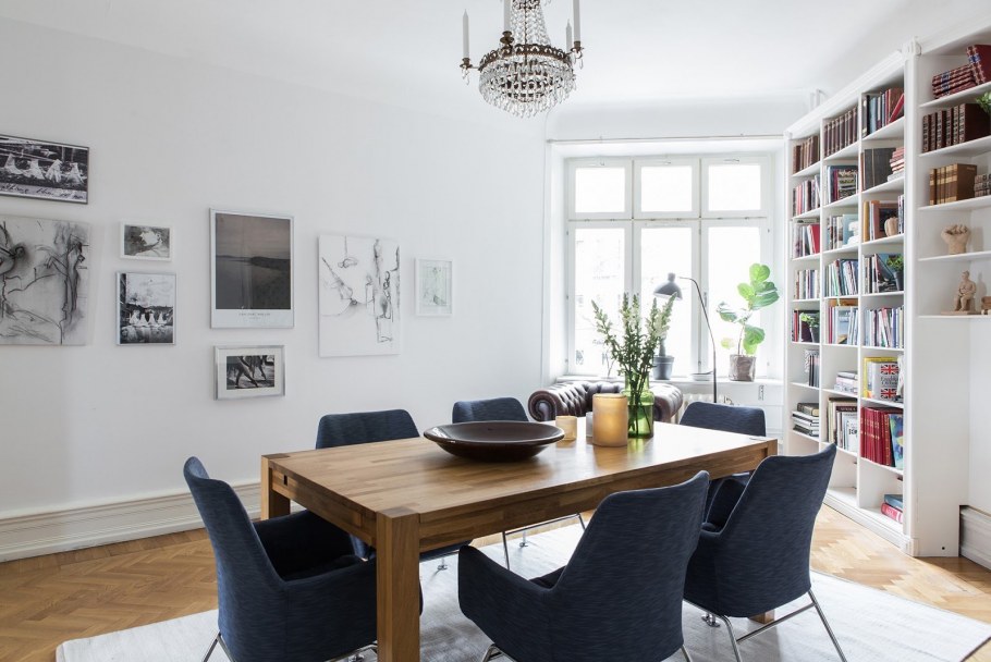 Красивая гостиная в скандинавском стиле