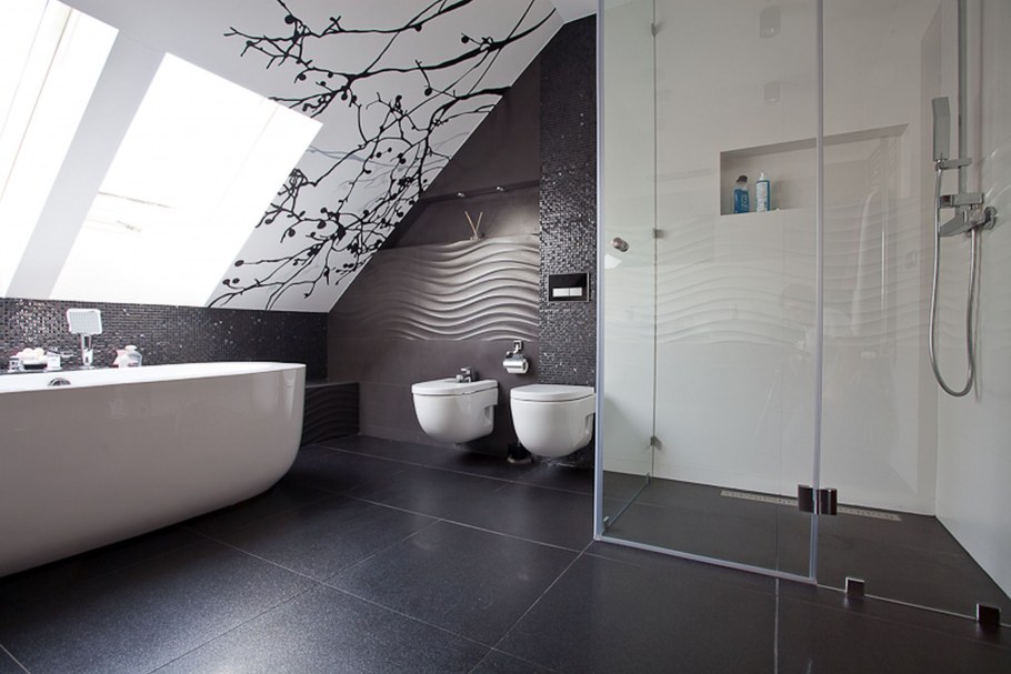 Кафель в мансарде