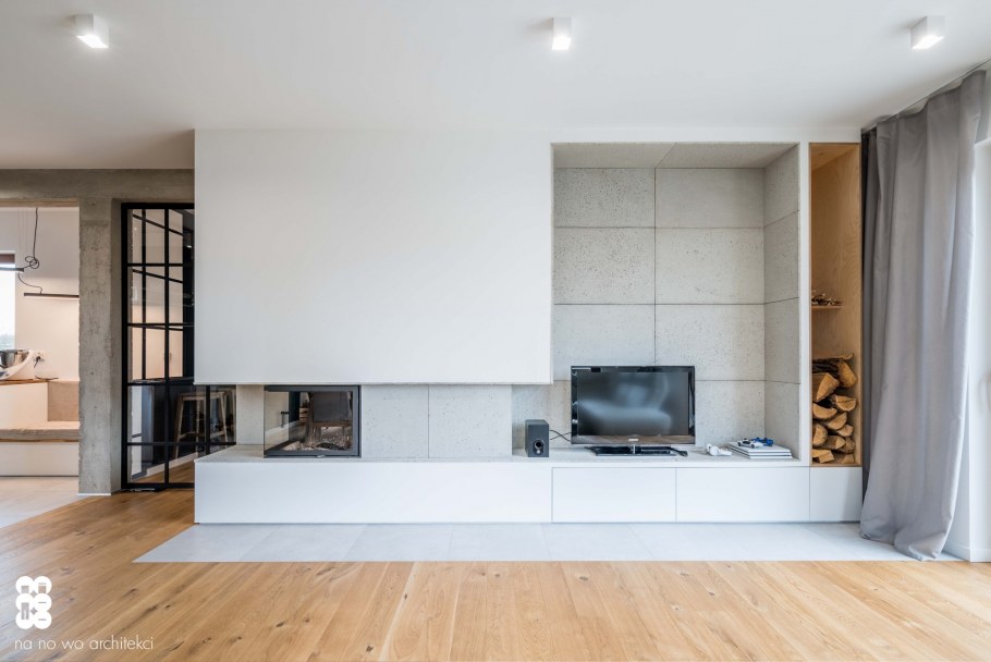 Крашеный бетонный потолок