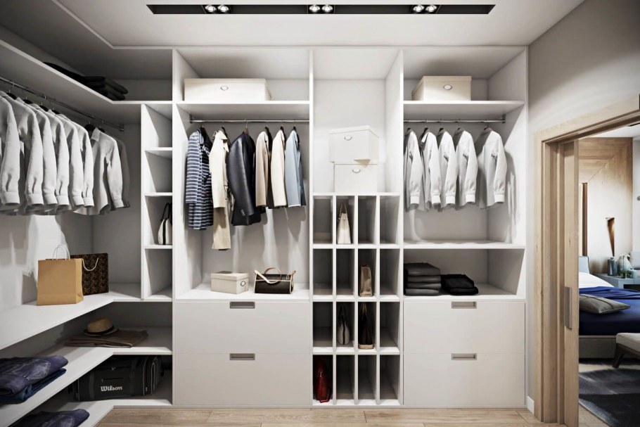 3д проект гардеробной