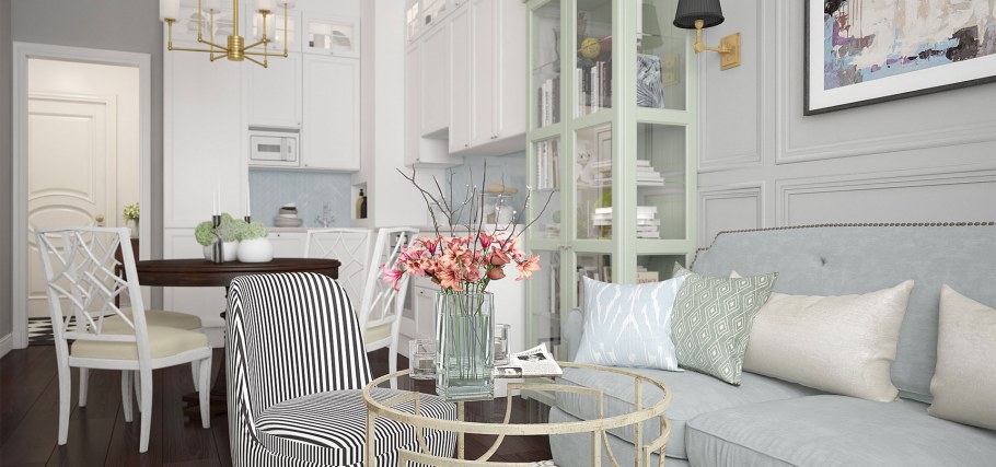 Стиль интерьера американская классика в малогабаритной квартире