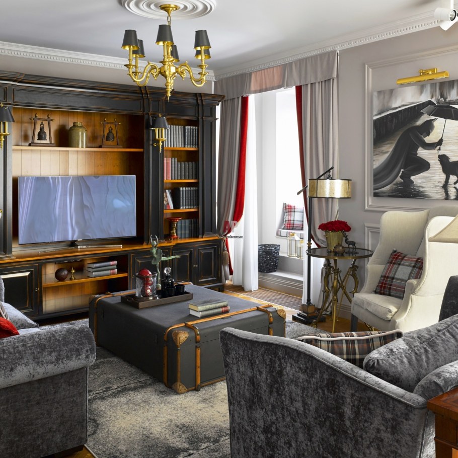 Гостиная в американском стиле