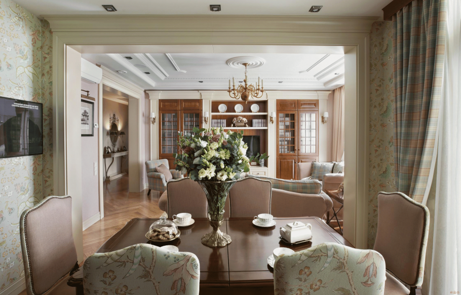 Гостиная американская Неоклассика
