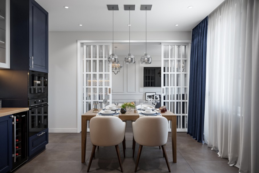 Американский стиль в интерьере маленькой квартиры